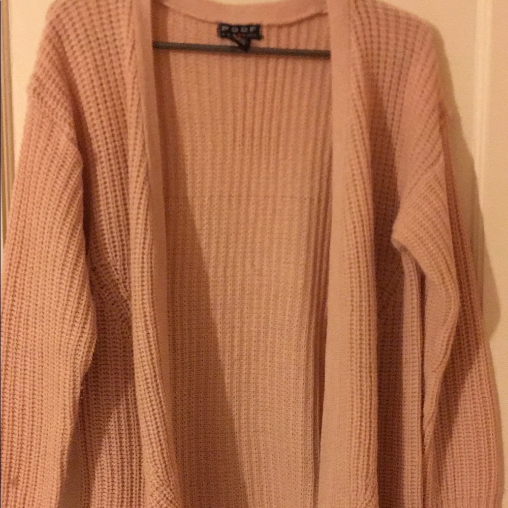 Size M Poof Women’s Light Pink Cardigan